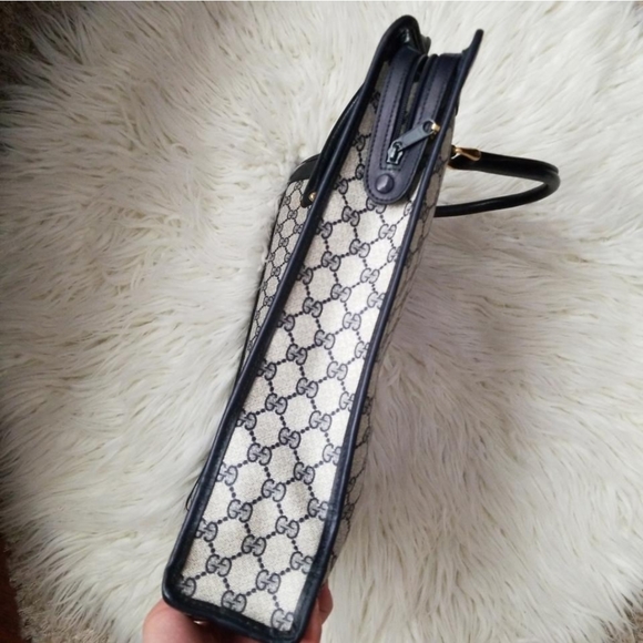 Authentic Vintage Gucci GG Monogram Supreme Sherry Web Ophidia Shopper Tote Bag - Picture 5 of 11